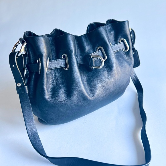 Cole Haan Black Genuine Leather Shoulder Bag - Picture 3 of 12